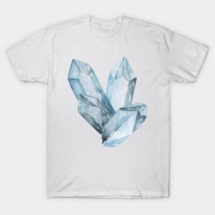 Blue crystals watercolor T-Shirt